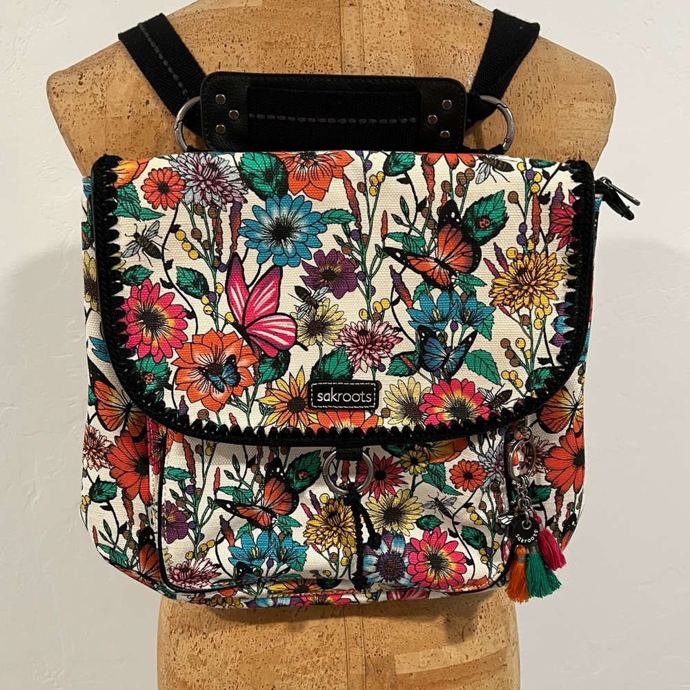 Sakroots In Bloom Convertible Backpack/Crossbody
